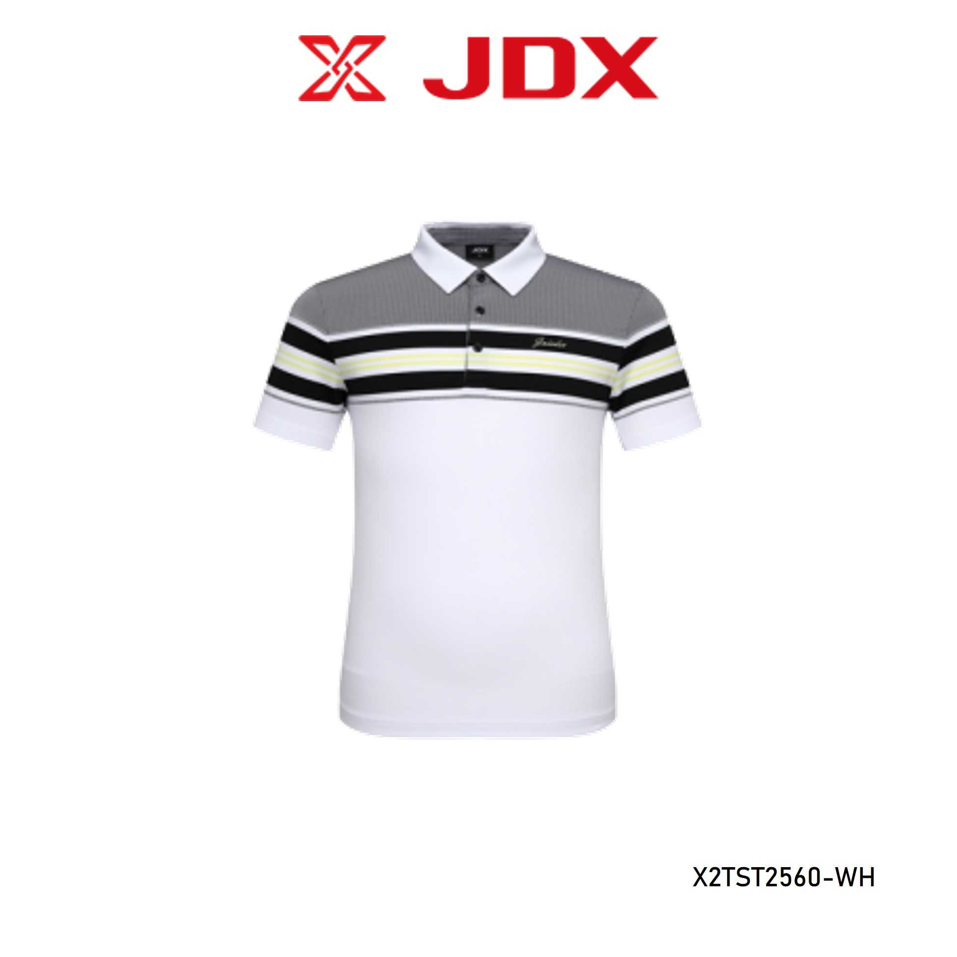 [CLEARANCE SALE] JDX  เสื้อนักกอล์ฟชาย สีขาว (M)