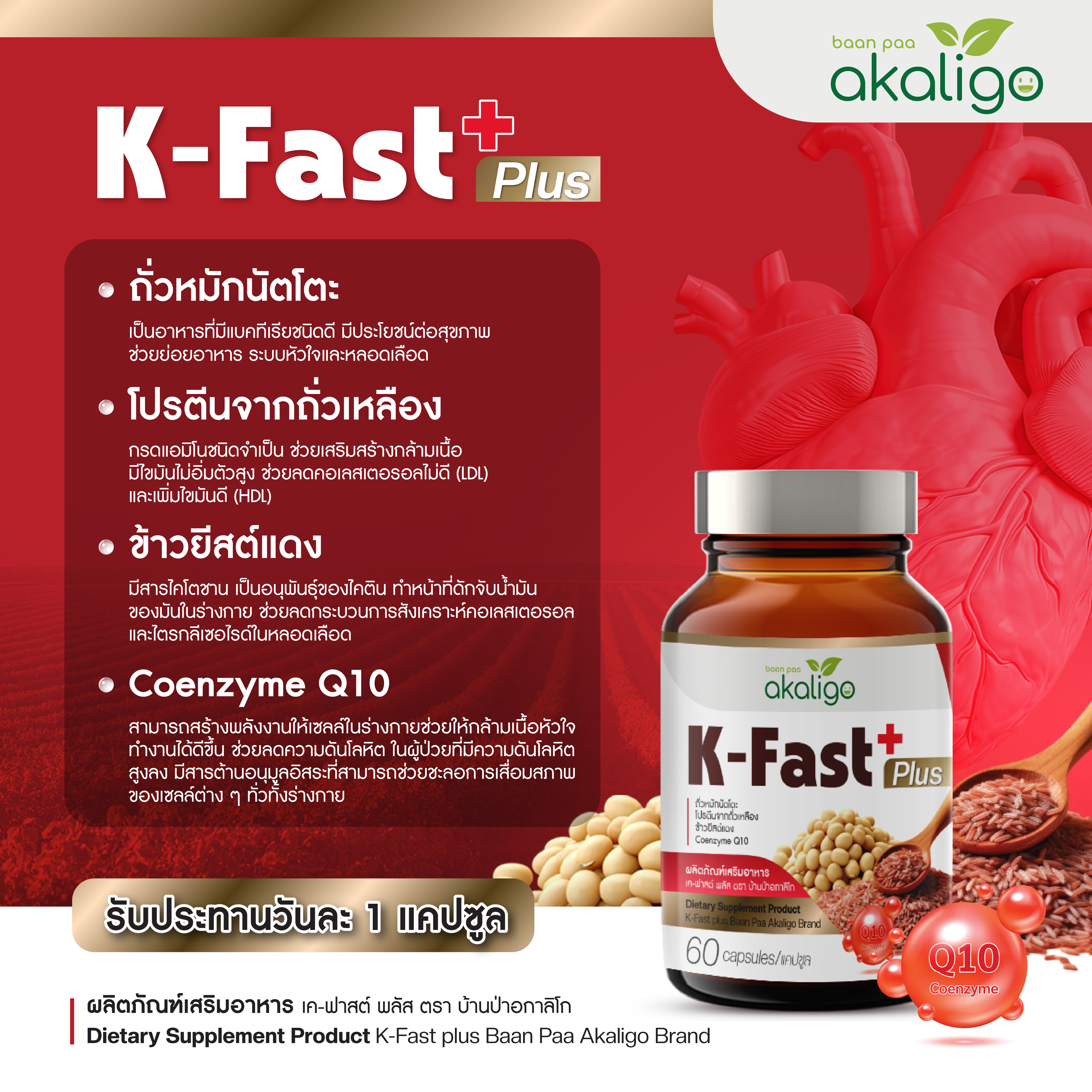 เคฟาสต์ (นัตโตะและยีสต์แดงลดคอเลสเตอรอล)