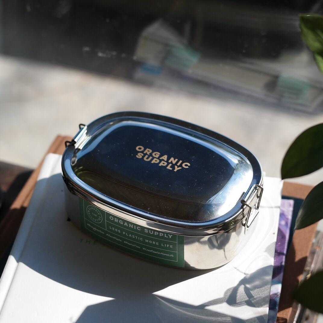 Stainless Lunch Box with Lock Clips