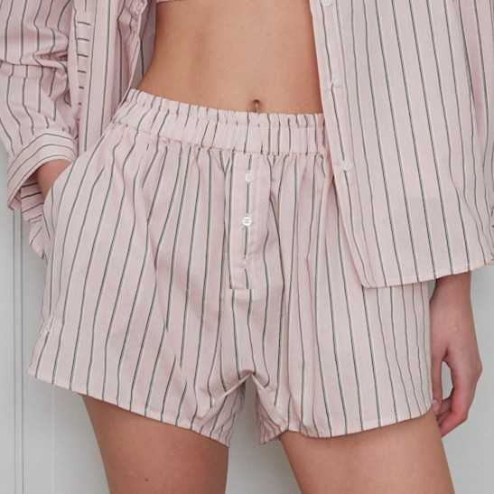 PJ SHORTS (PINK STRIPE)