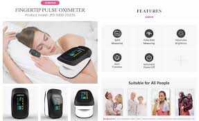 เครื่องวัดออกซิเจนในเลือด Fingertip Pulse Oxemeter รุ่น JPD-500D ยี่ห้อ JUMPER ภาษาไทยรับประกัน 1 ปี