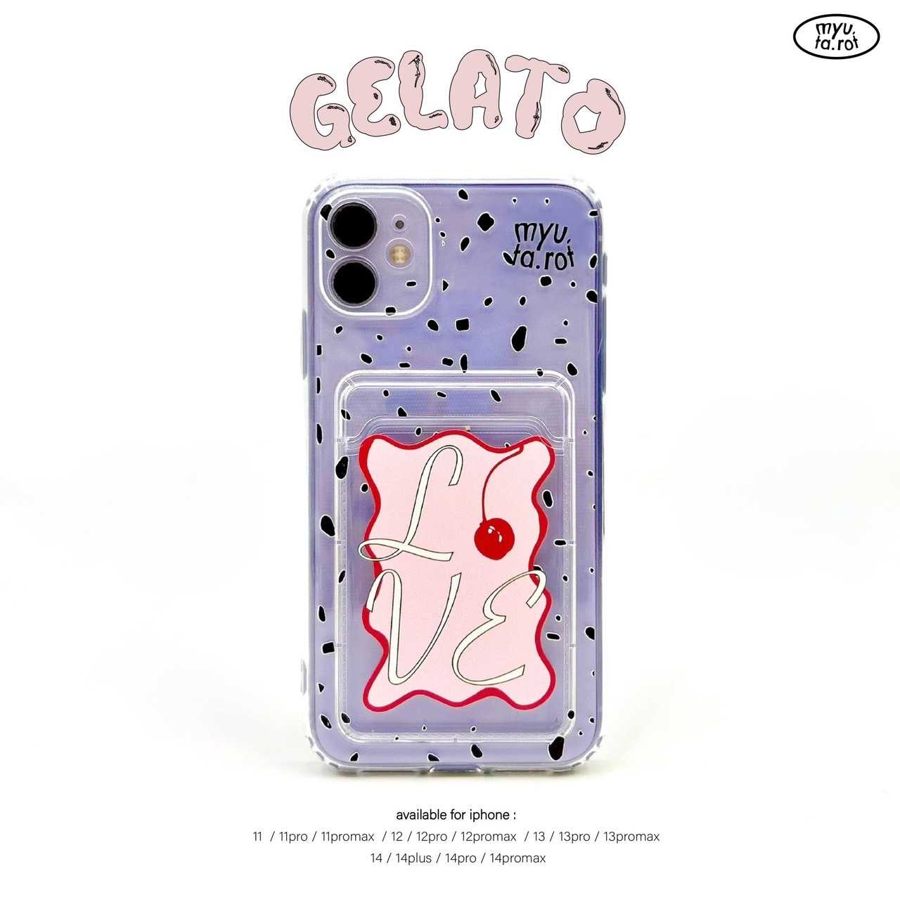 iPhone case with card holder - Gelato