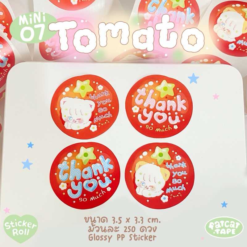 Sticker Roll⭐️ mini 🤏🏻07 tomato