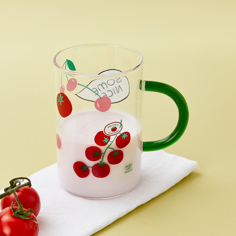 (Pre-order)  Summer Costa - Handle Glass Tomato 600ml