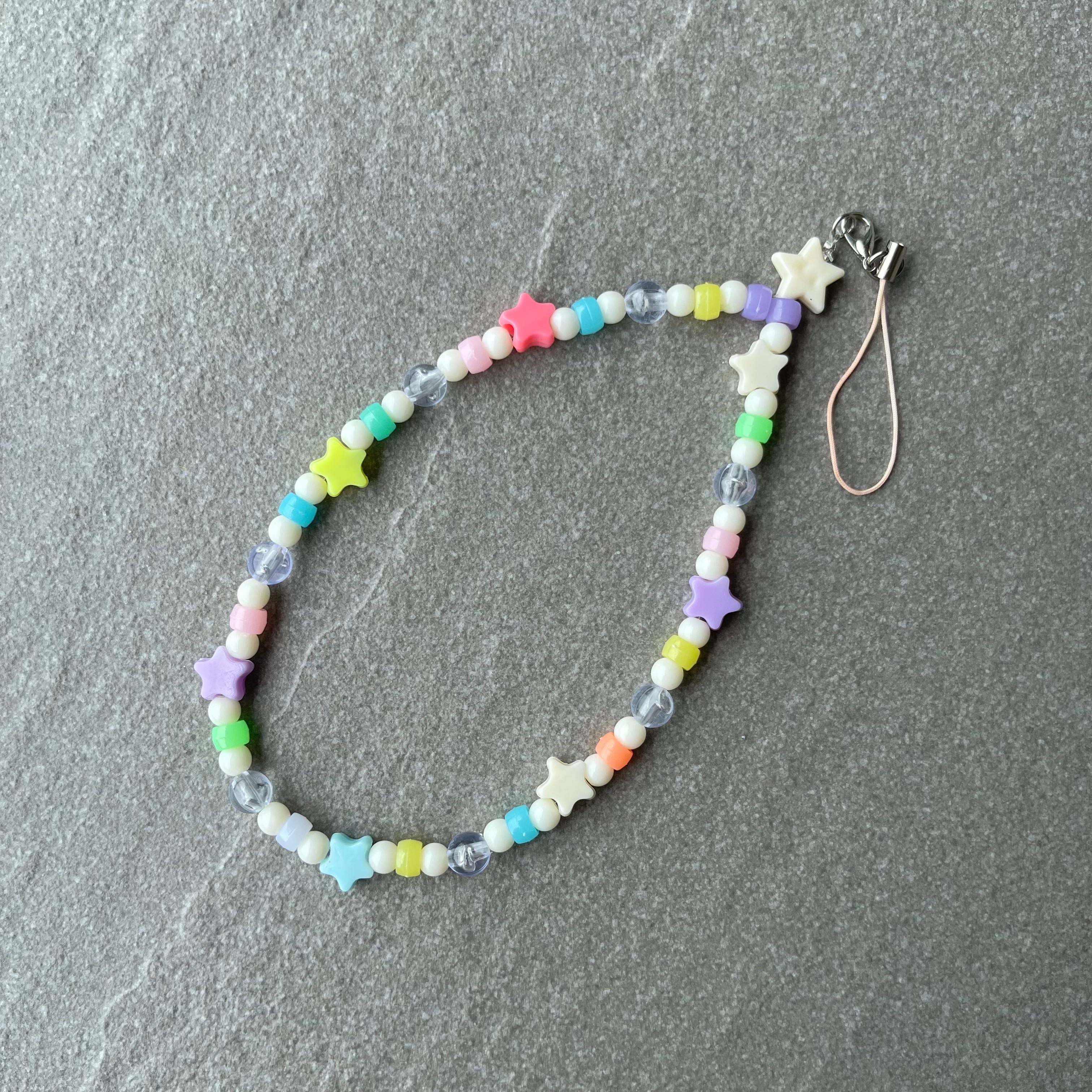 ☻︎ พร้อมส่ง ☻︎ (Ready to ship!) Pastel Star Phone Strap