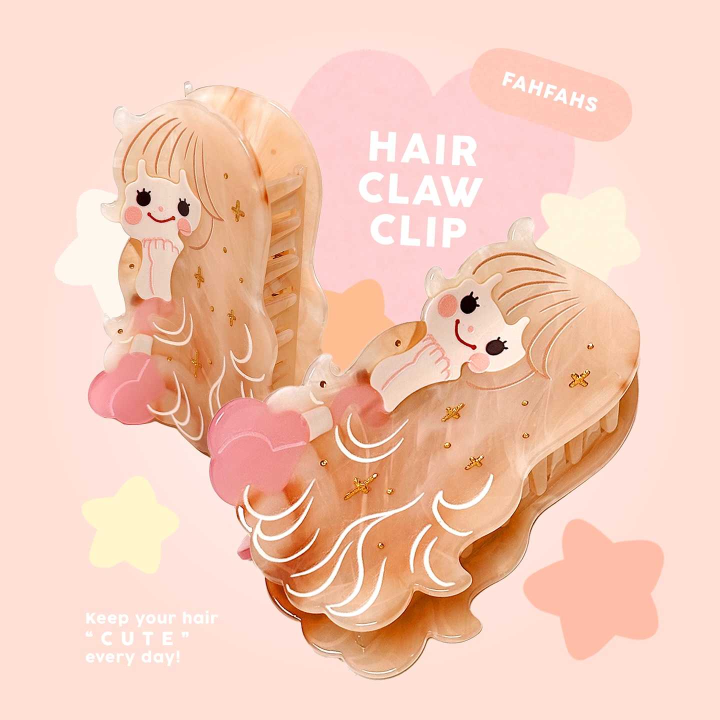 HAIR CLAW CLIP- MUSEUM OF MONSTERS