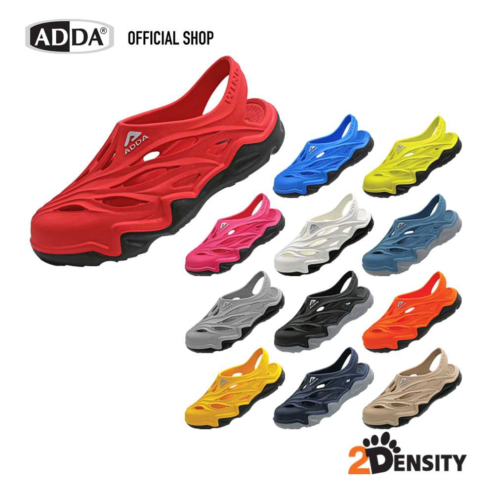 ADDA 2density รองเท้าแตะ รองเท้าลำลอง สำหรับผู้ชาย แบบสวมหัวโต รัดส้น รุ่น  5TD75M1 (ไซส์ 7-11)
