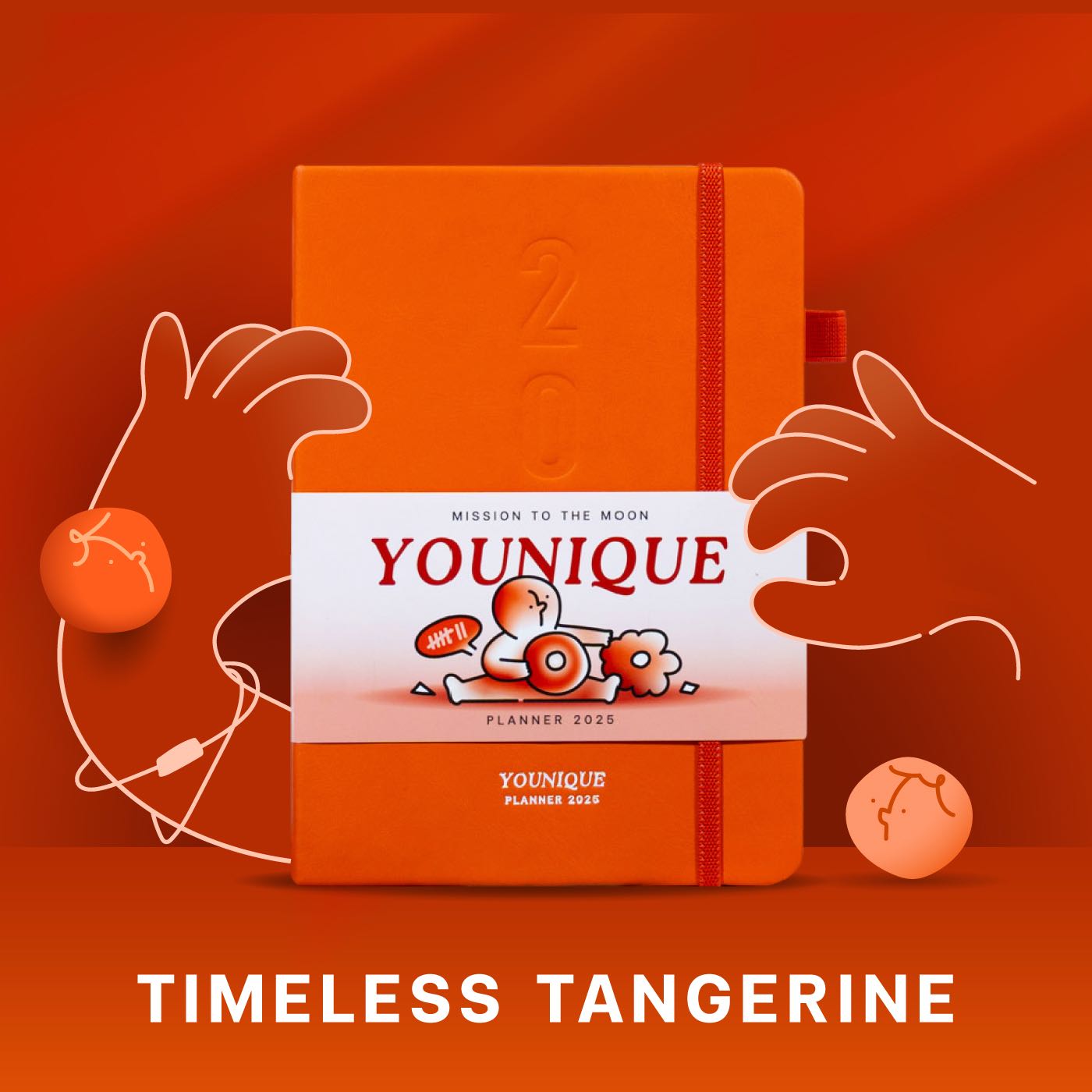 YOUNIQUE PLANNER 2025 TIMELESS TANGERINE LINE SHOPPING