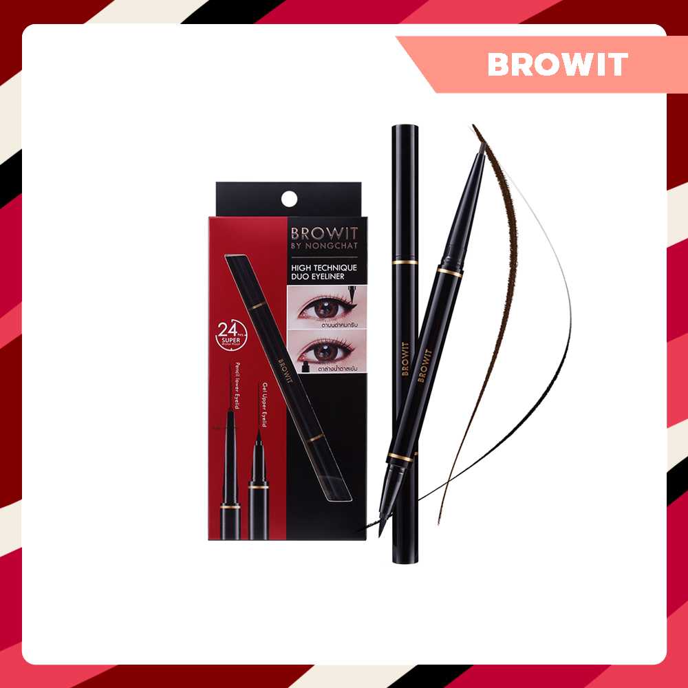 Browit By NONGCHAT- Hitechnique Duo Eyeliner อายไลเนอร์น้องฉัตร