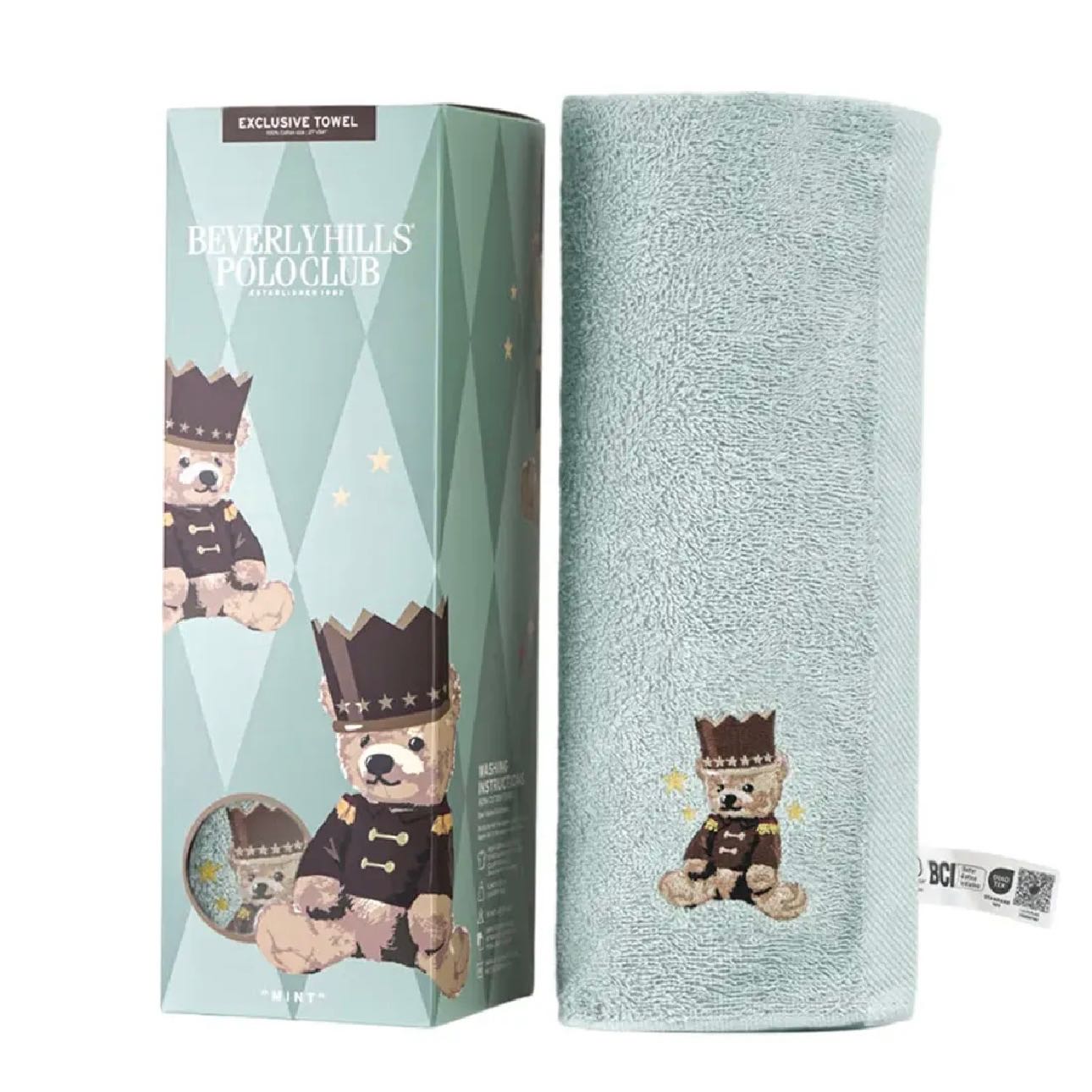 ผ้าขนหนู EXCLUSIVE TOWEL ขนาด 27X54 นิ้ว สีเขียวมินท์