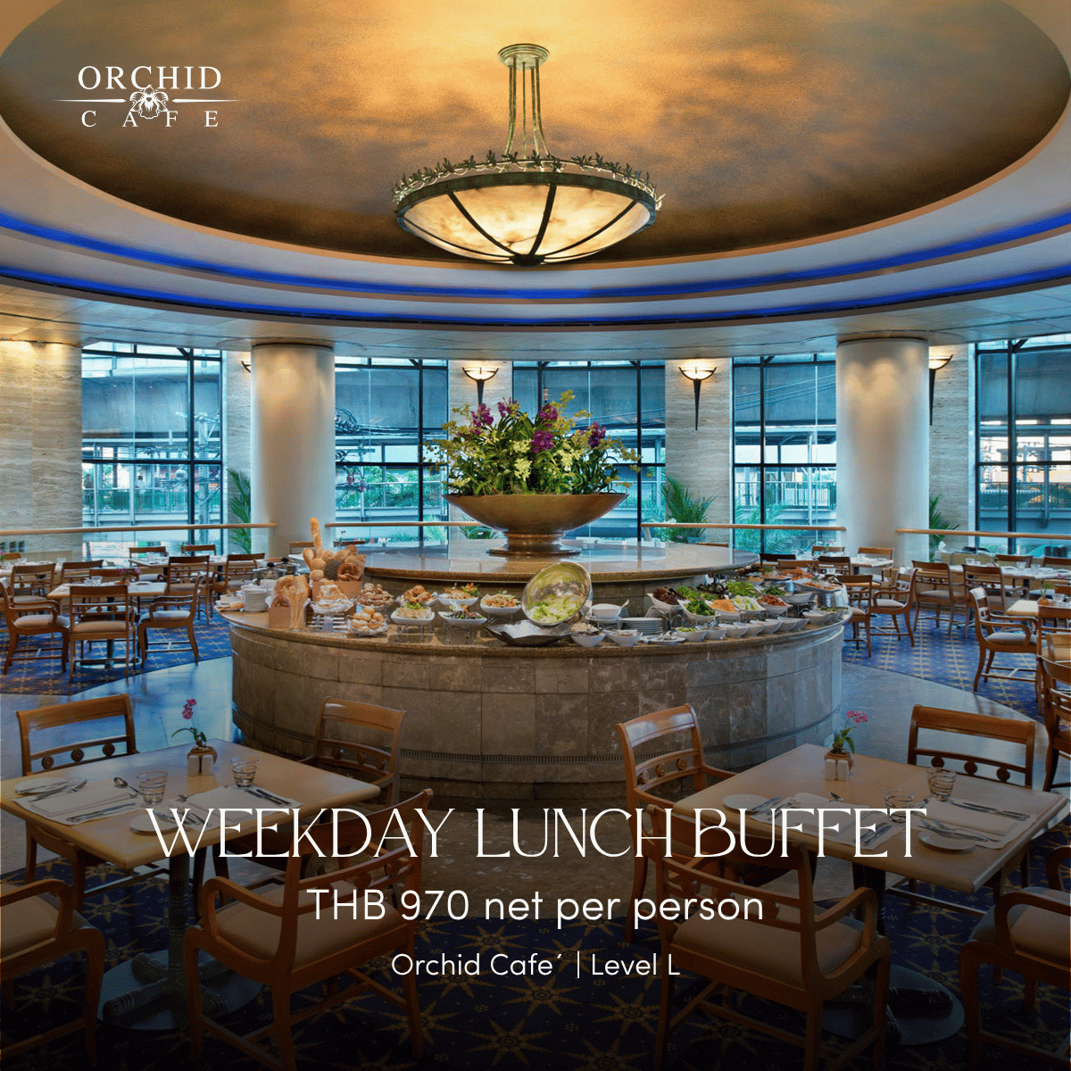 [Flash Sale E-Voucher] International Weekday Lunch Buffet at Orchid Café