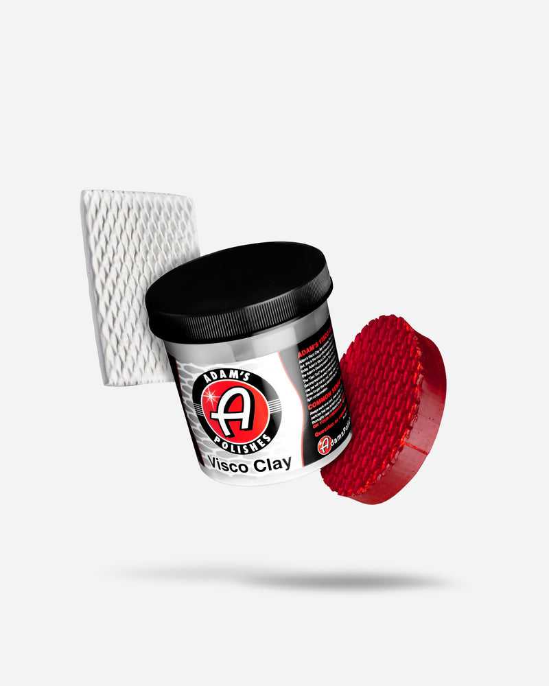 Adam's Visco Clay Bar: ชุดดินน้ำมันสำหรับขัดเงา เคลือบผิวรถยนต์ พร้อมแท่นมือจับ