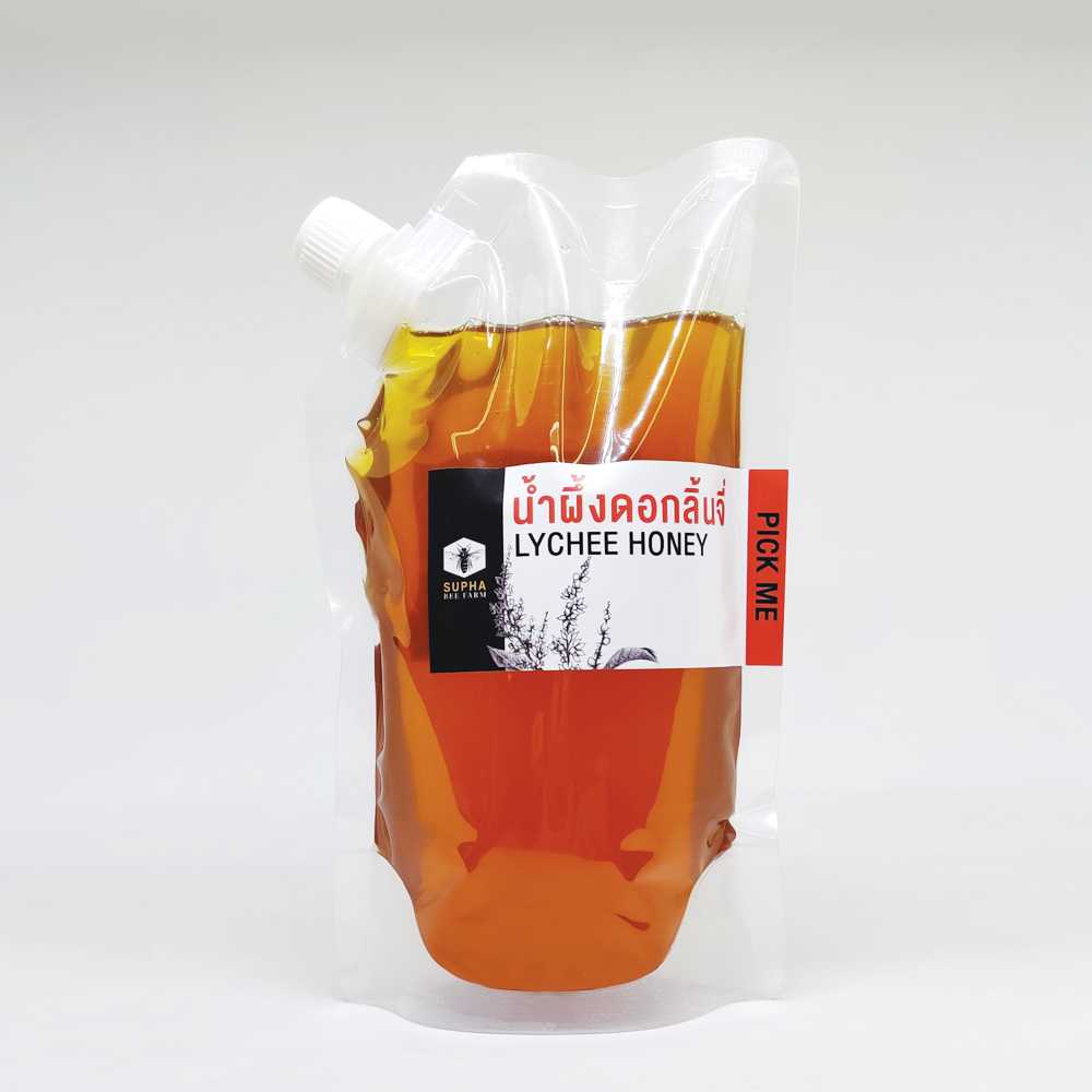 น้ำผึ้งดอกลิ้นจี่ 800 กรัม ถุงรีฟิล Lychee Honey 800g