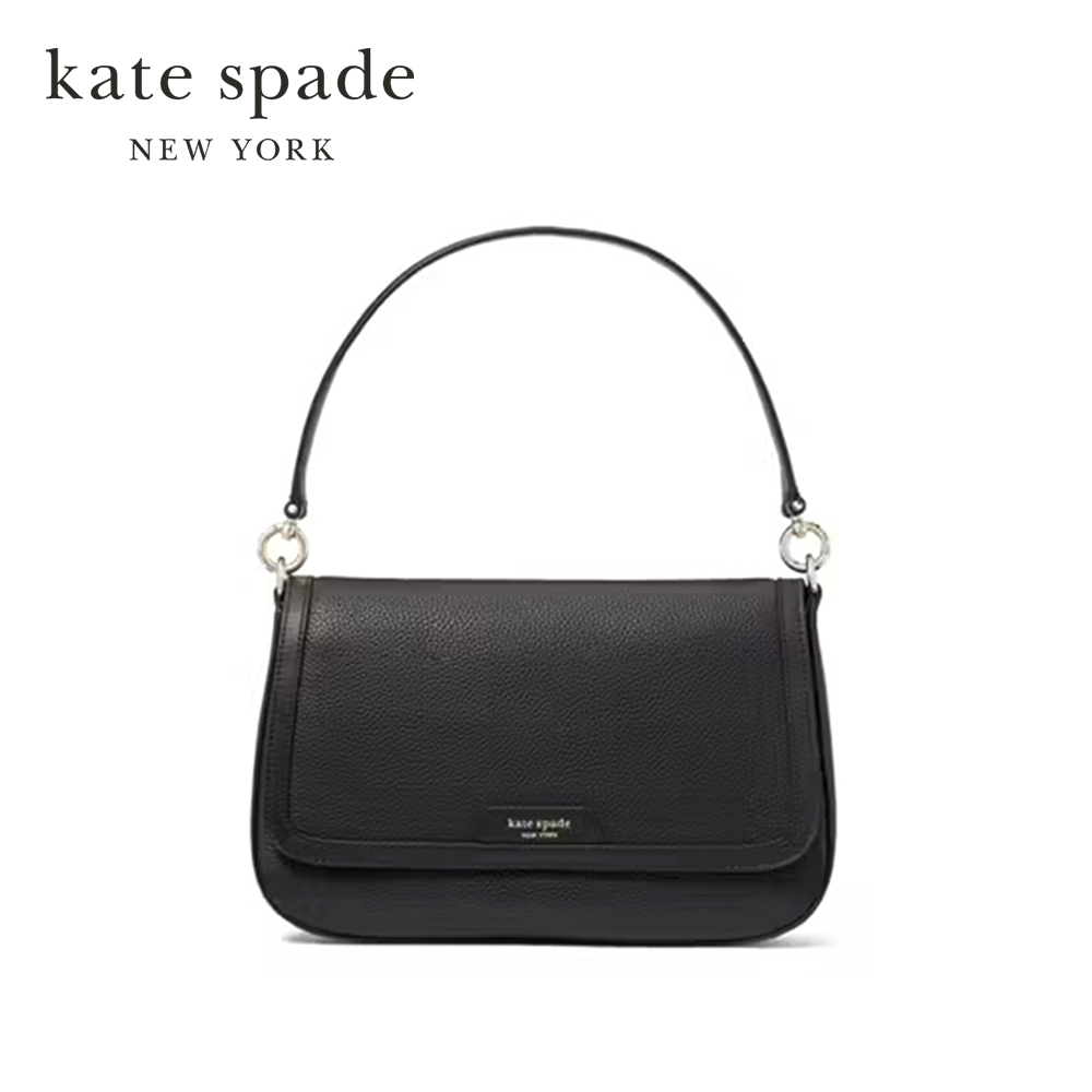 กระเป๋าสะพายไหล่รุ่น Hudson Convertible Flap Shoulder Bag KF860 001 สี Black
