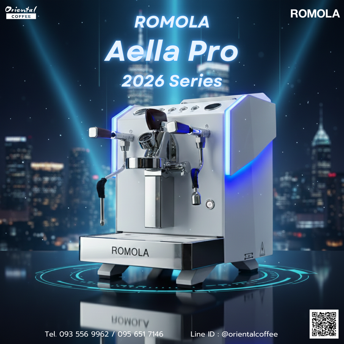 💥Pre-Order  ราคาเพียง 54,900 บาท จากปกติ 59,900 บาท💥เครื่องชงกาแฟ ROMOLA Aella Pro 2026 Series