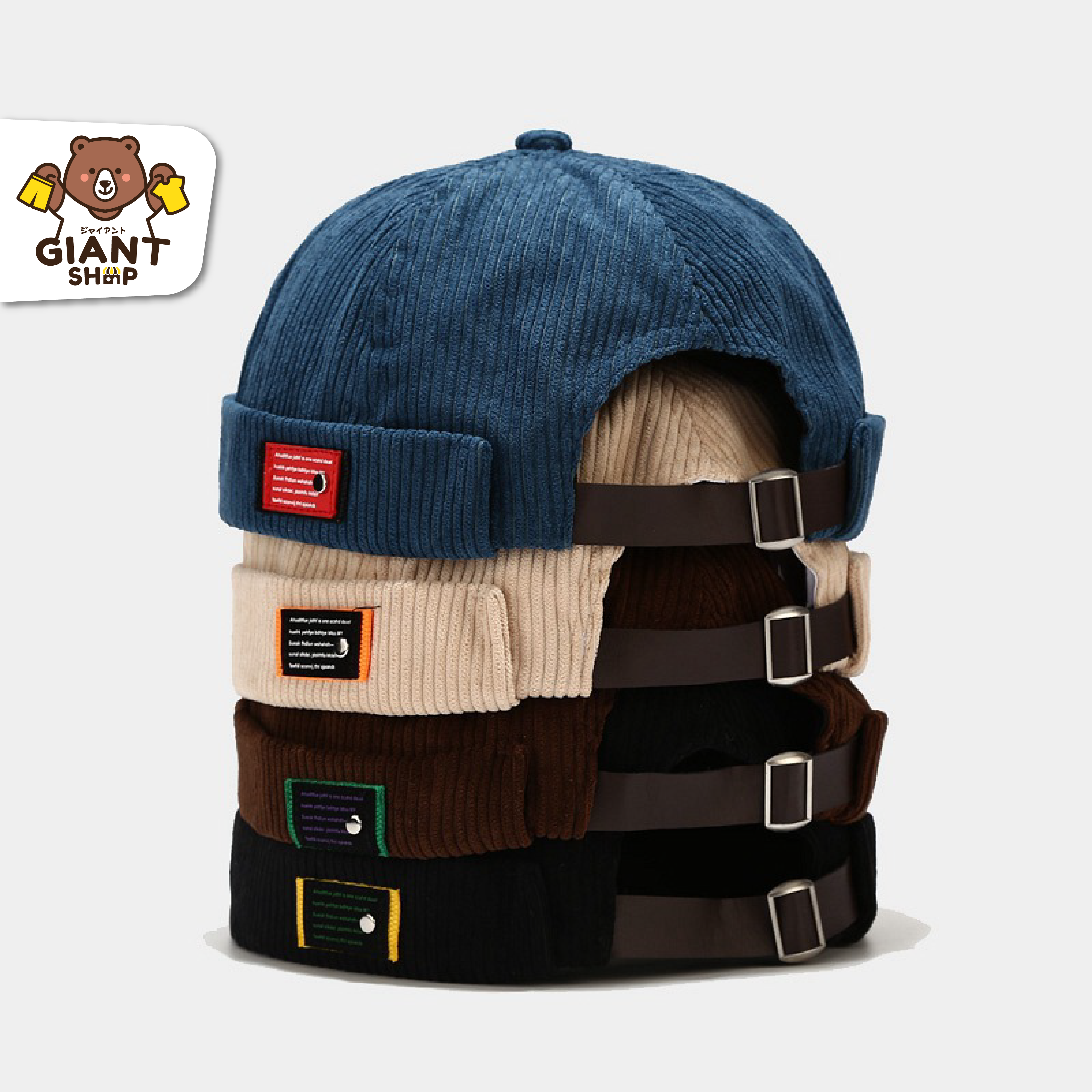 GIANTSHOP หมวกบีนนี่ สไตล์เกาหลี (H-829)