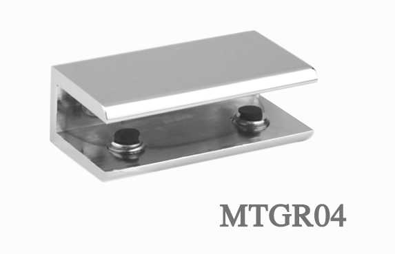 MTGR04 ตัวหนีบกระจก-พื้น (มีสกรูยึด 2ตัว)