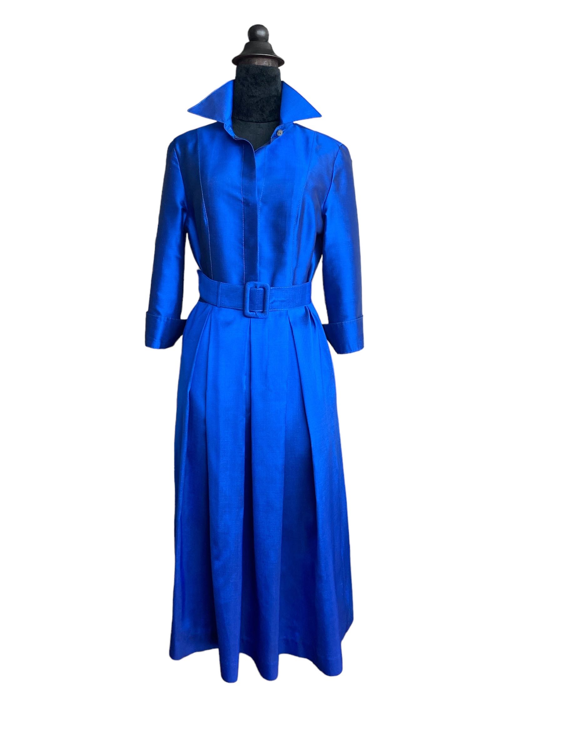 Mademoiselle Shirt Dress, Sapphire S