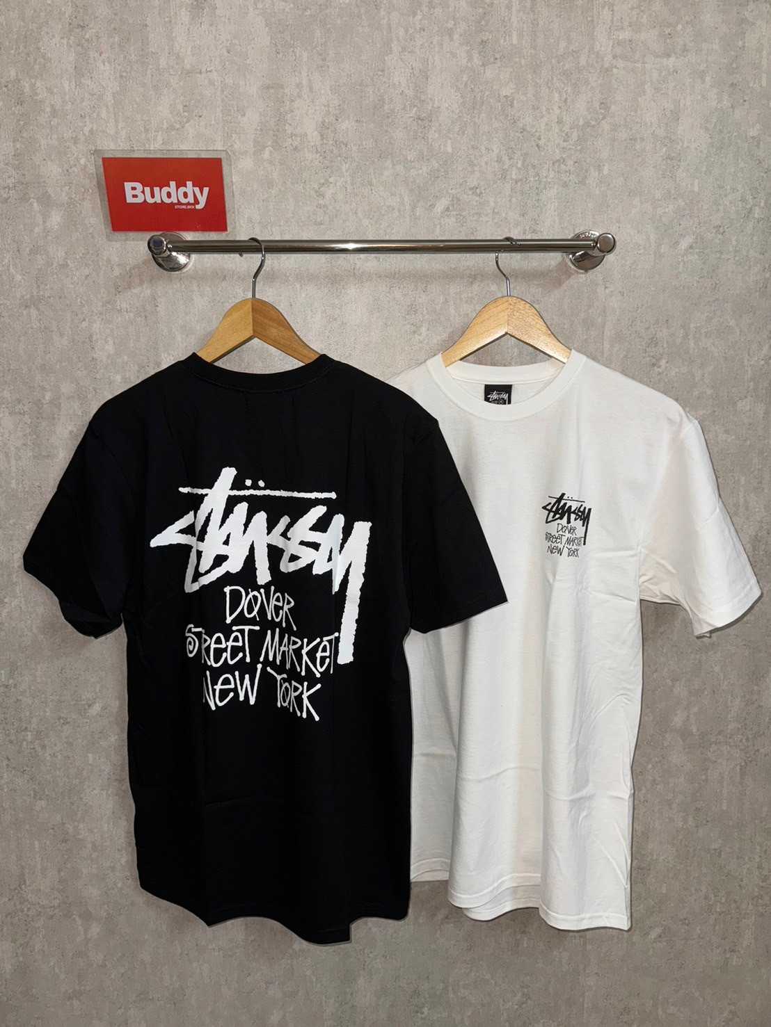 Stussy X Dover Street Market Men's New York T-Shirt (Black/White)