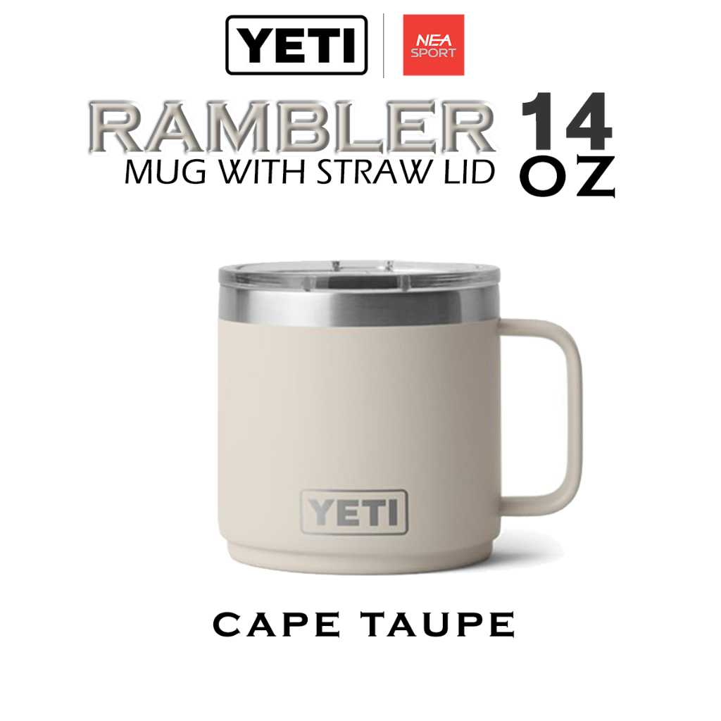 YETI RAMBLER 14 OZ MUG WITH MAGSLIDER LID 2.0 (พร้อมฝาปิด) เยติ ลิขสิทธิ์ แท้