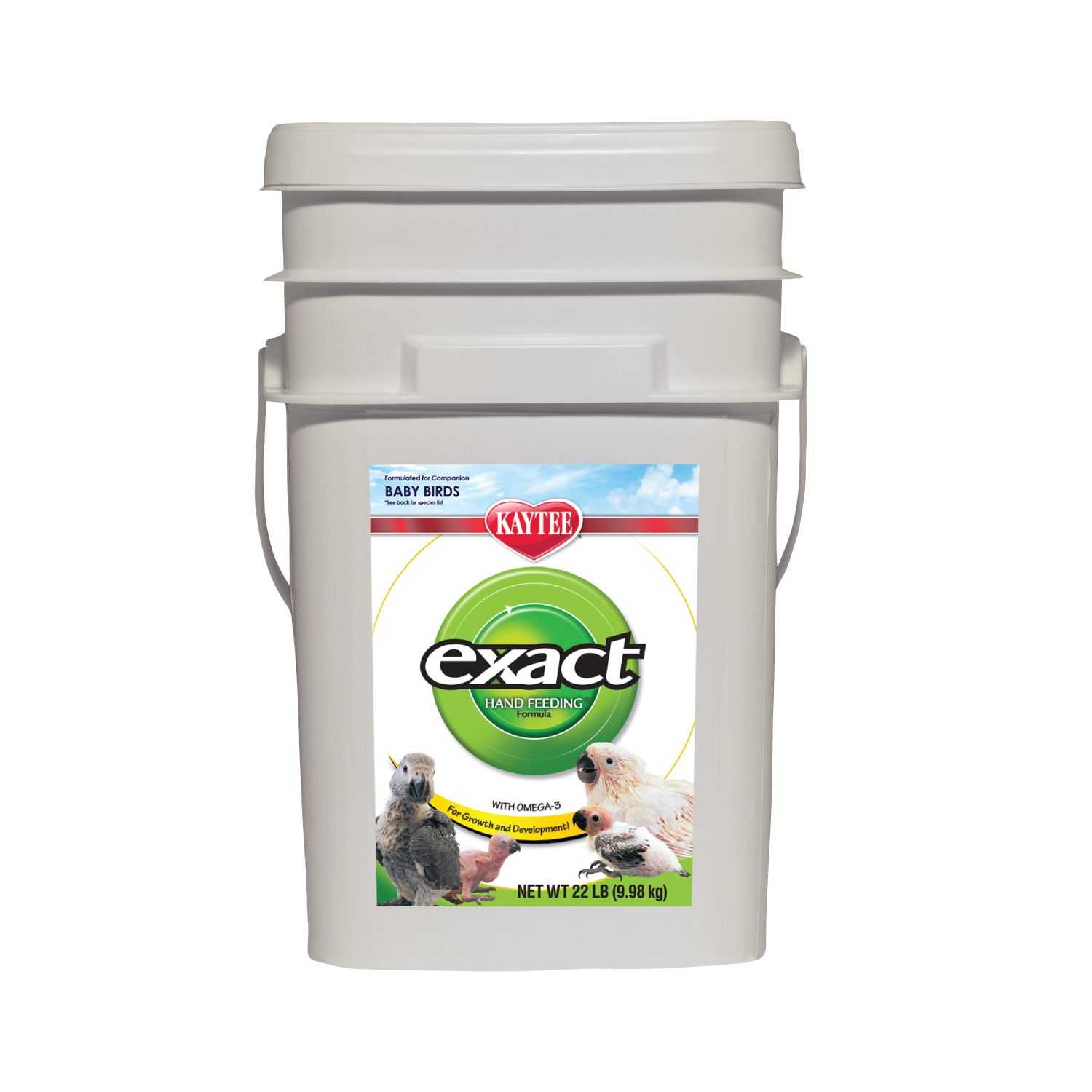 KT Exact HF Bucket Babby bird, 22 Lb. อาหารลูกนกทั่วไป