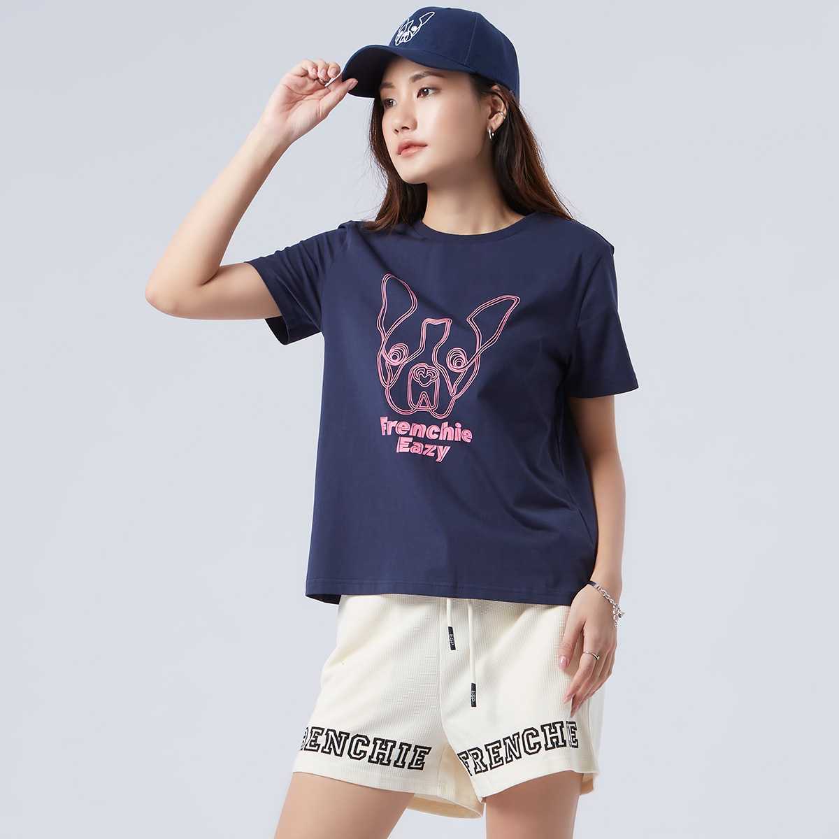 เสื้อทีเชิ้ตลายเฟรนช์ชี่ | Frenchie Tee Shirt | 06225