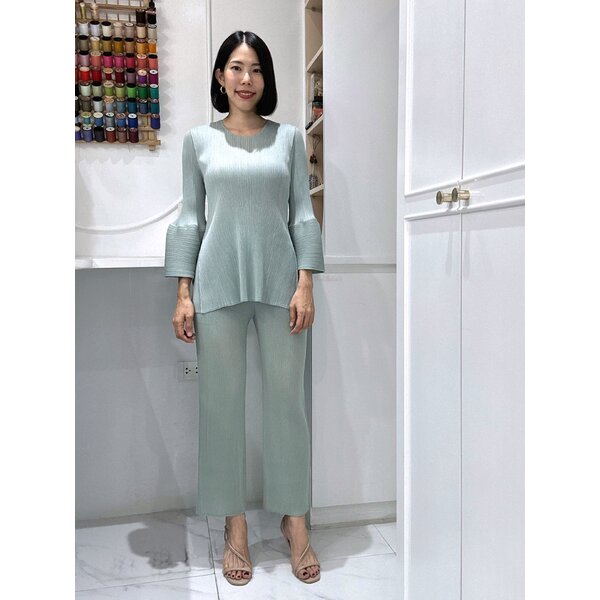 2MUAY PLEAT เซ็ทพลีทคุณภาพ BELL SLEEVE PLEAT SET 5 สี รุ่น GJO3171/GJO2368 FREE SIZE