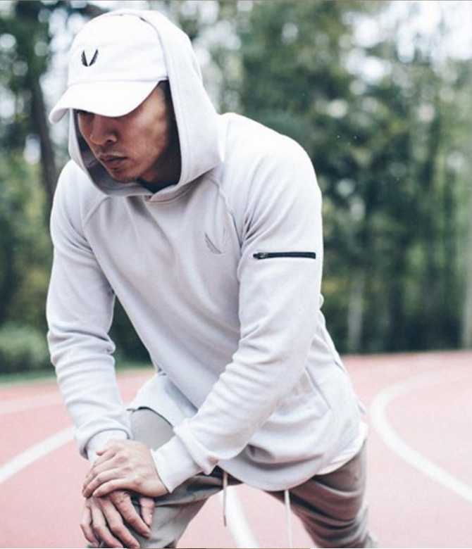 ฮู้ดแขนยาว ASRV #3 / ผ้าคอตตอนผสมโพลีฯ ใส่คลุมออกกำลังกาย หรือใส่อากาศเย็นได้ ผ้านิ่มใส่สบาย