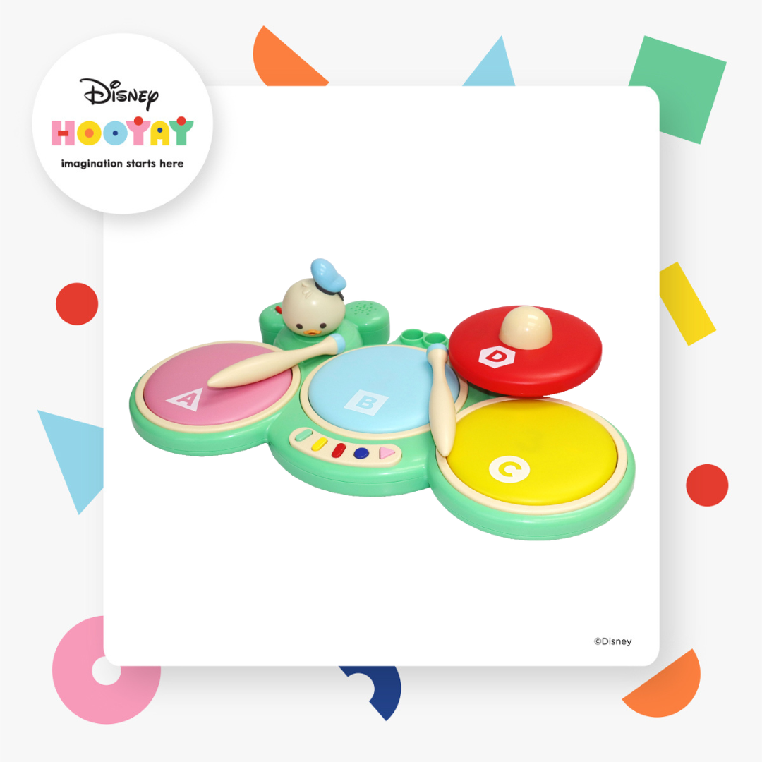 ของเล่นเครื่องดนตรี กลองชุด Drum Kit, Disney Hooyay