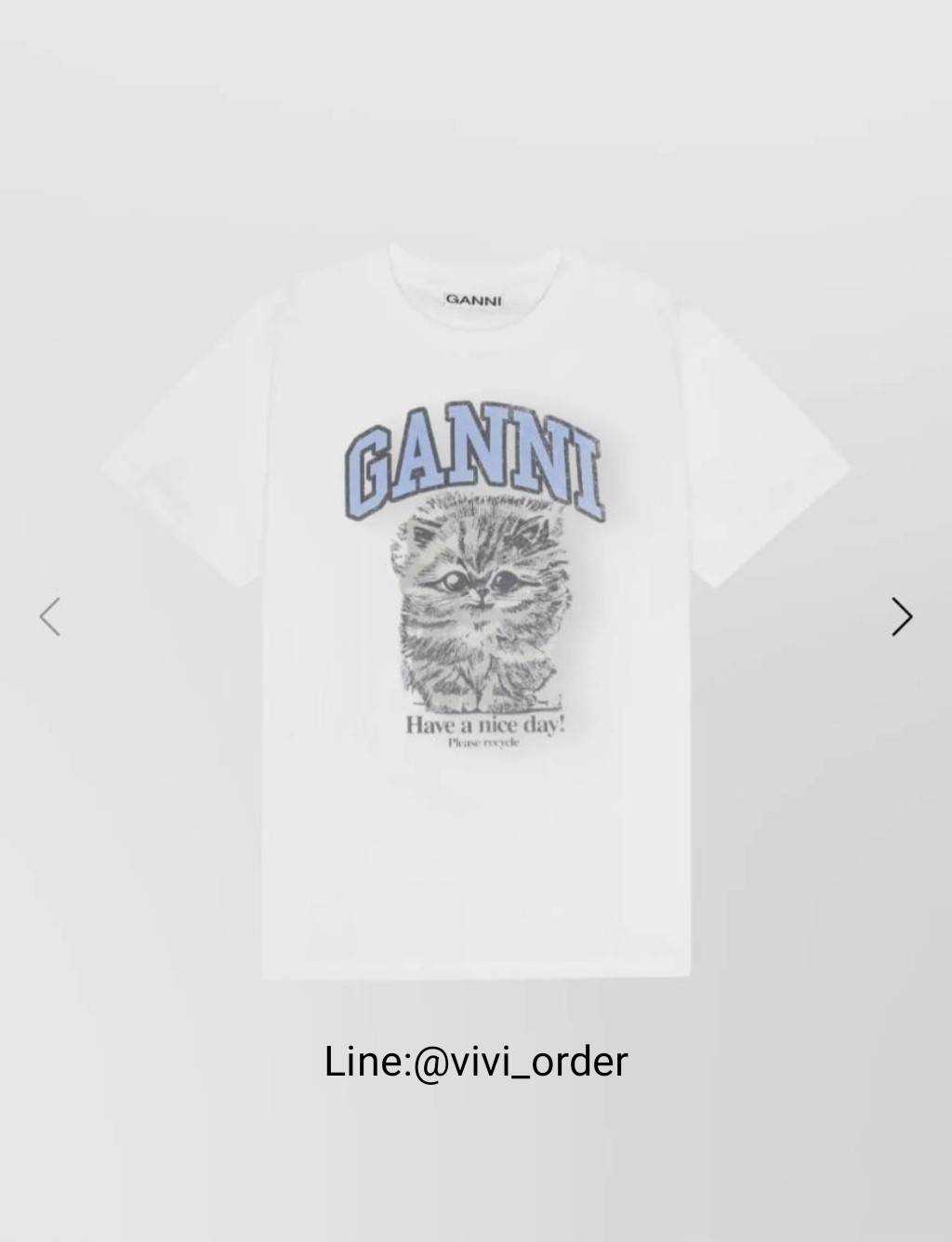 GANNI BASIC JERSEY KITTY MARGOT 