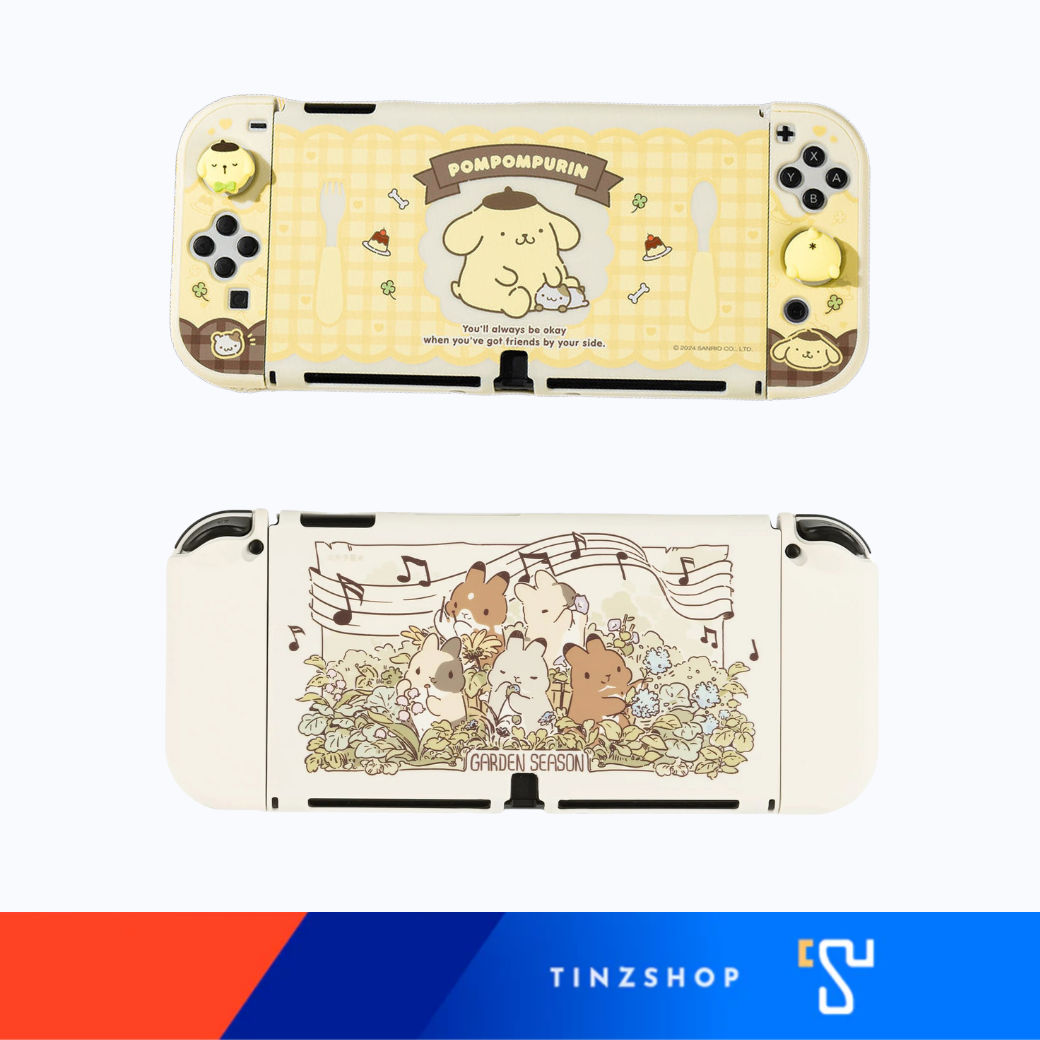 GeekShare x Team Timothy / x Sanrio  Protective Case Pompompurin for Nintendo Switch OLED