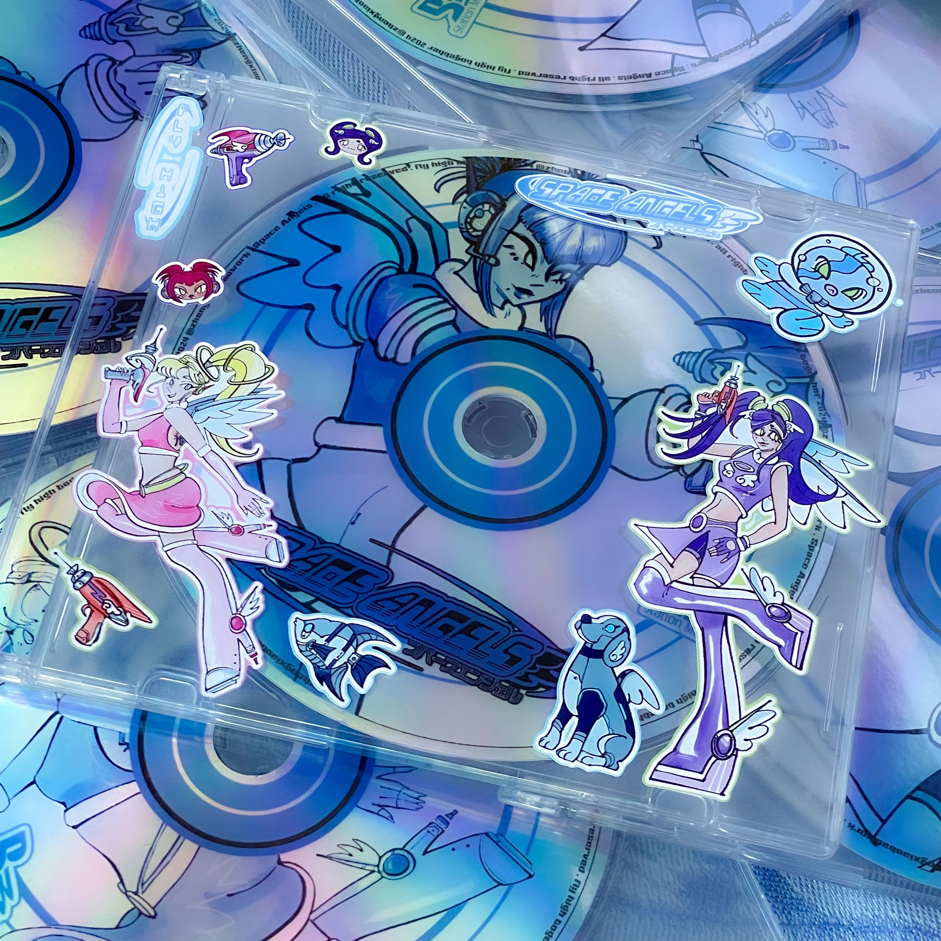 space angels CD sticker 💿 ഒ
