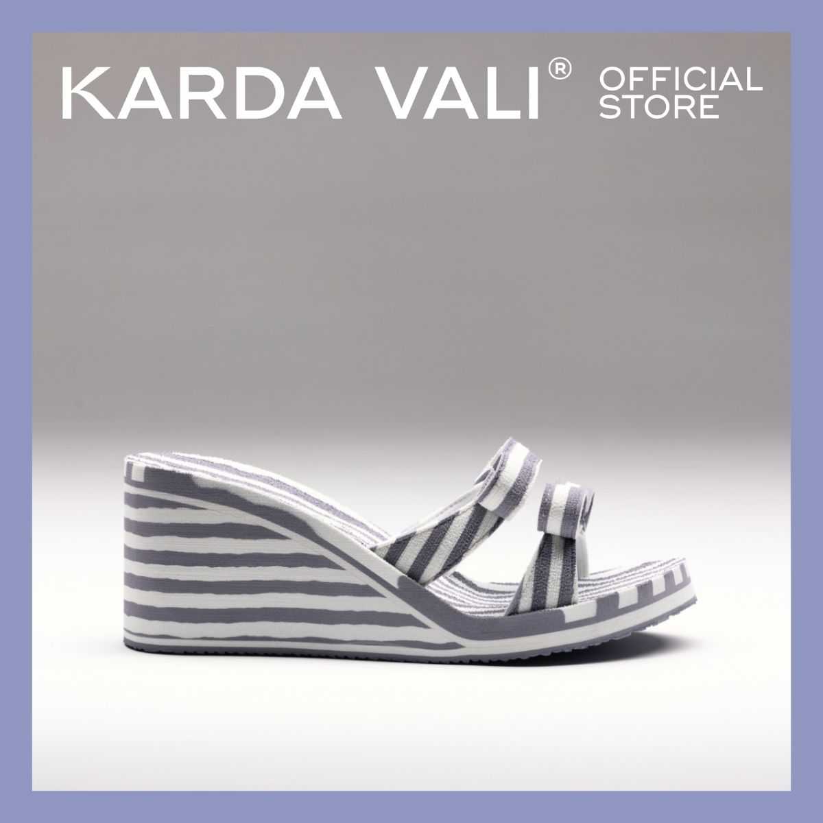 KARDA VALI รองเท้าส้นสูง สูง 3 นิ้ว รุ่น Gia สีฟ้า Capri Blu