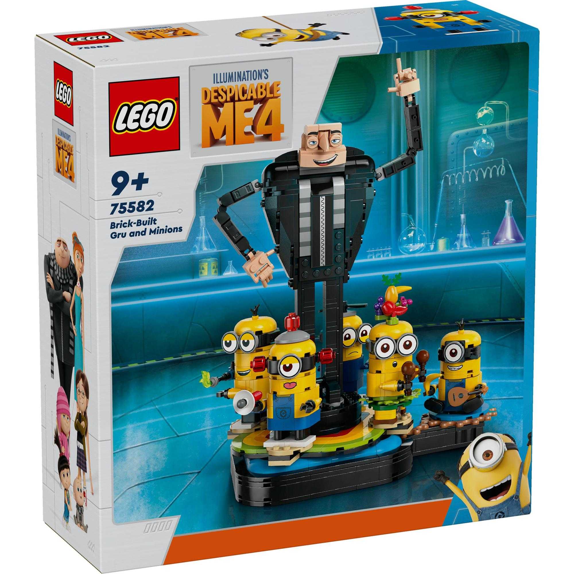 LEGO Despicable Me 4 75582 Brick-Built Gru and Minions (839 Pieces)