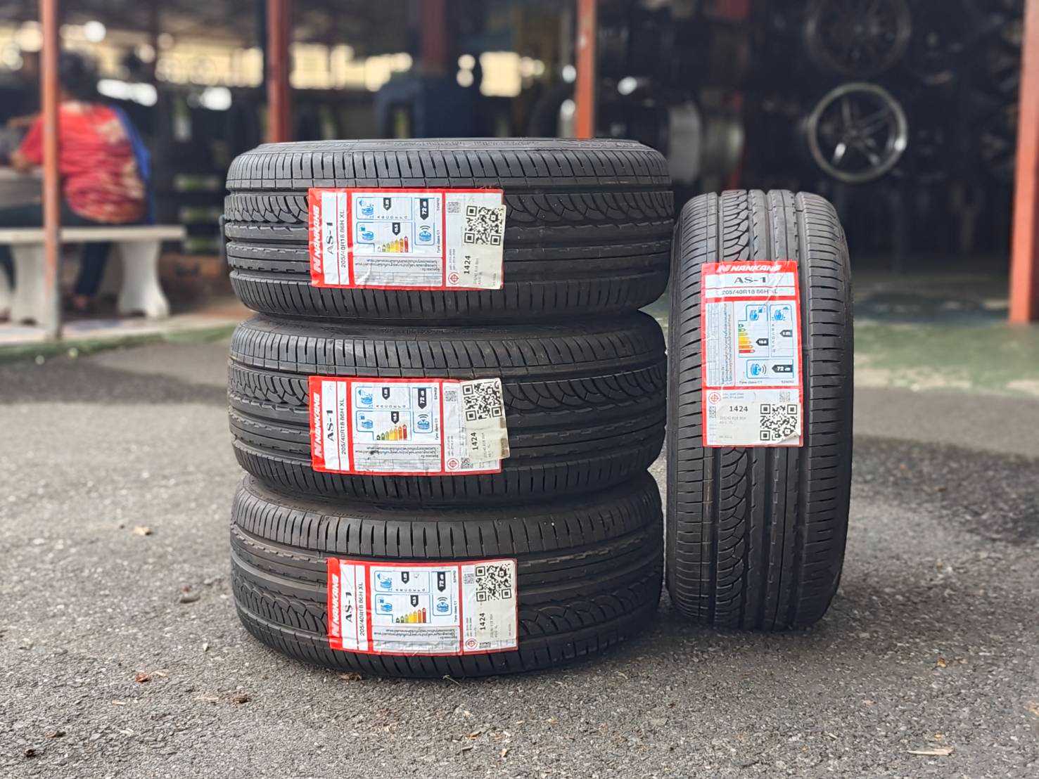 ยางรถยนต์ 205/40 R18 NANKANG รุ่น AS1 ปี2024(ราคา4เส้น)