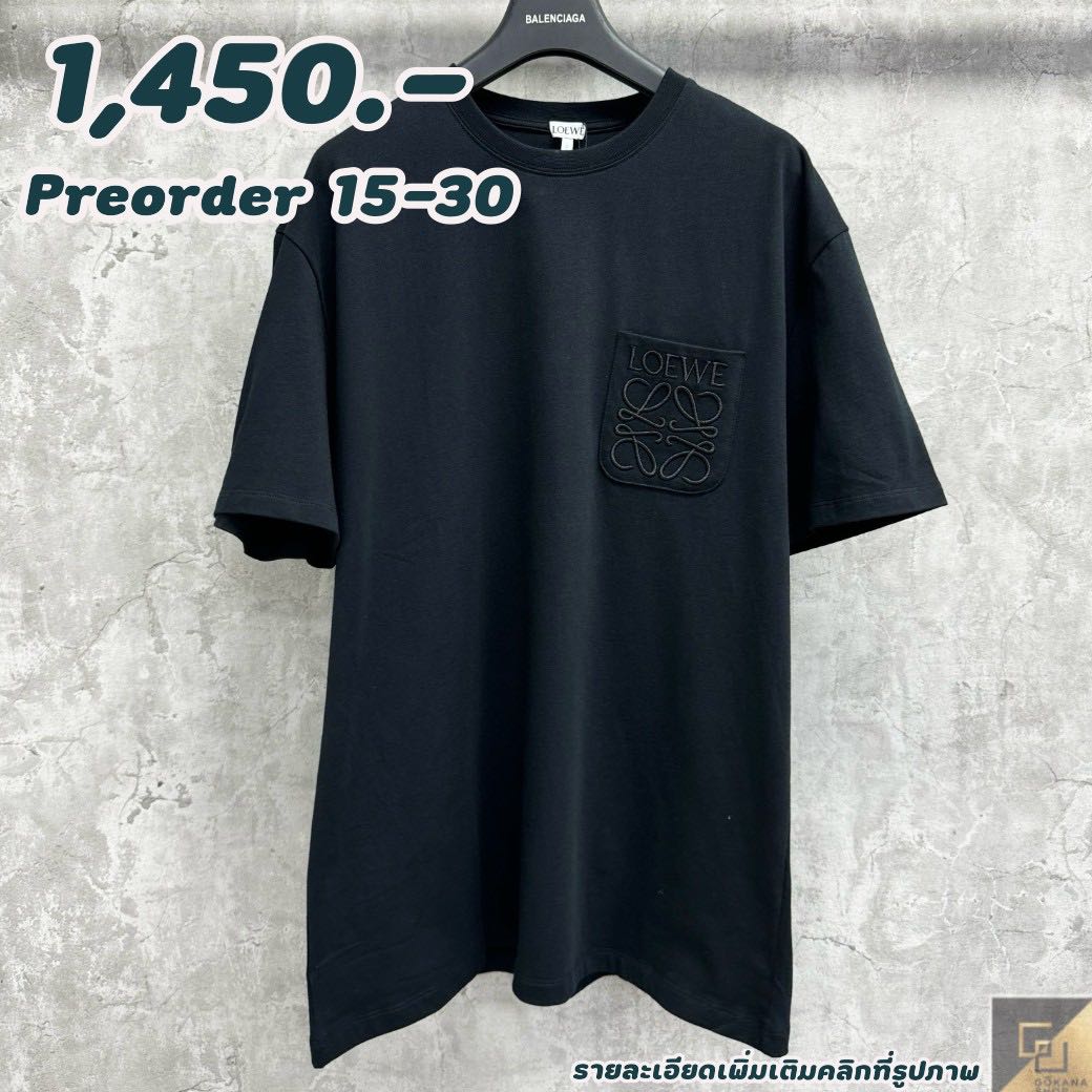 (PREORDER) Loew Relaxed fit T-shirt ดำ