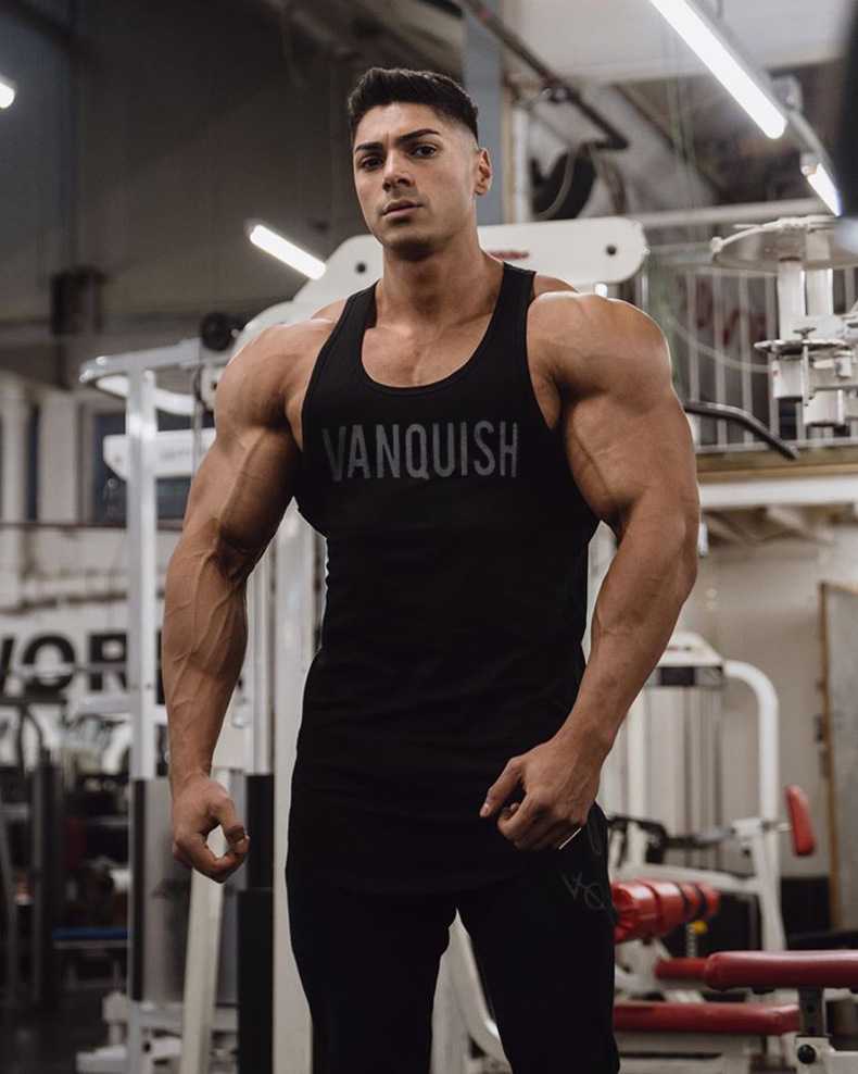 เสื้อกล้าม VANQUISH #11 ผ้าคอตตอนยืด ใส่ออกกำลังกาย ไม่อมเหงื่อ ผ้านิ่มใส่สบาย ระบายอากาศได้ดี