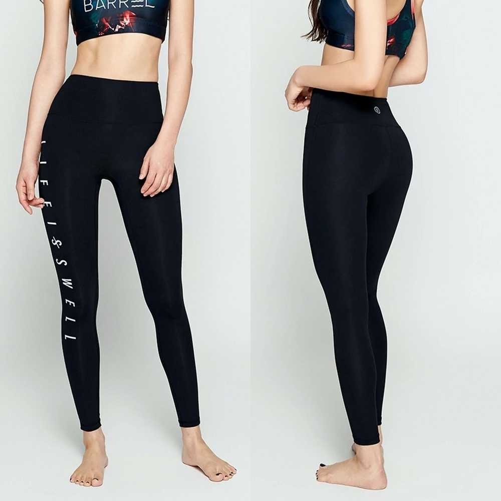 Women Bella Water Leggings เอวสูง BLACK