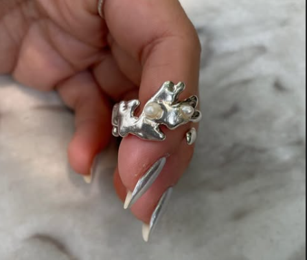 Kelp ring - Silver