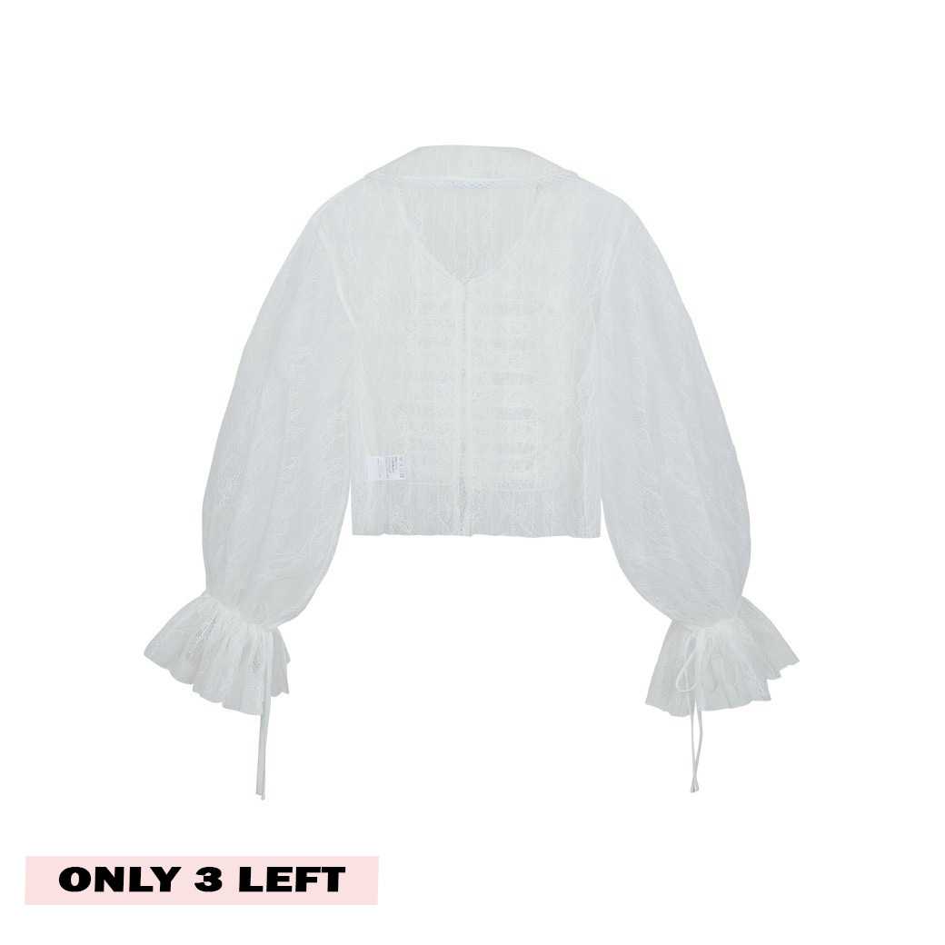 NAPOLEON LACE SHIRT - WHITE