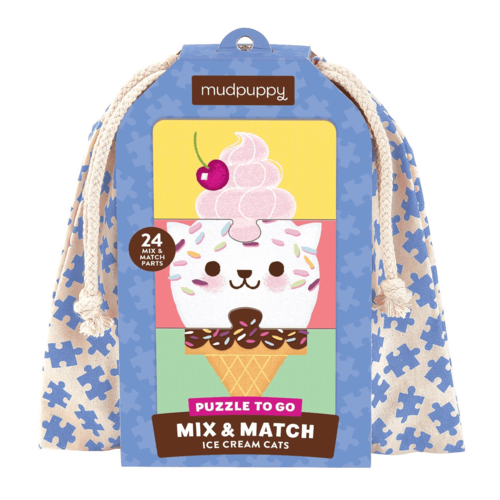 ICE CREAM CATS MIX & MATCH PUZZLE TO GO