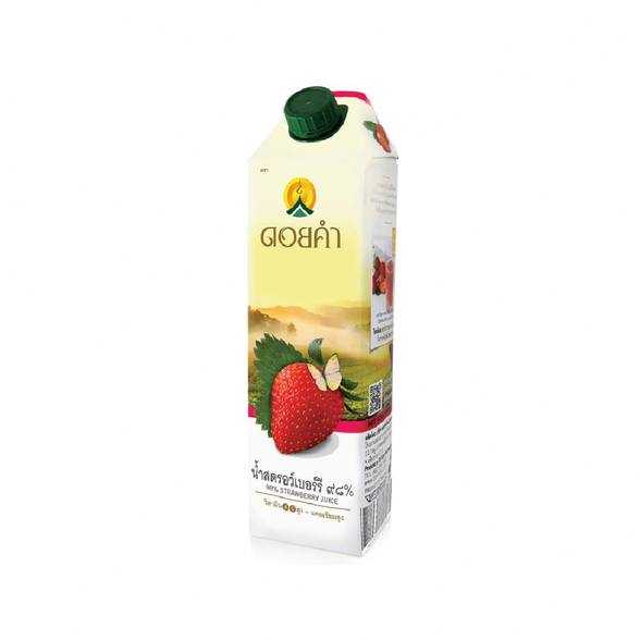 ดอยคำ น้ำสตรอว์เบอร์รี 98% – 1,000 ml.