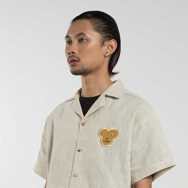 Hawaiian shirt : Gibbon (gold)