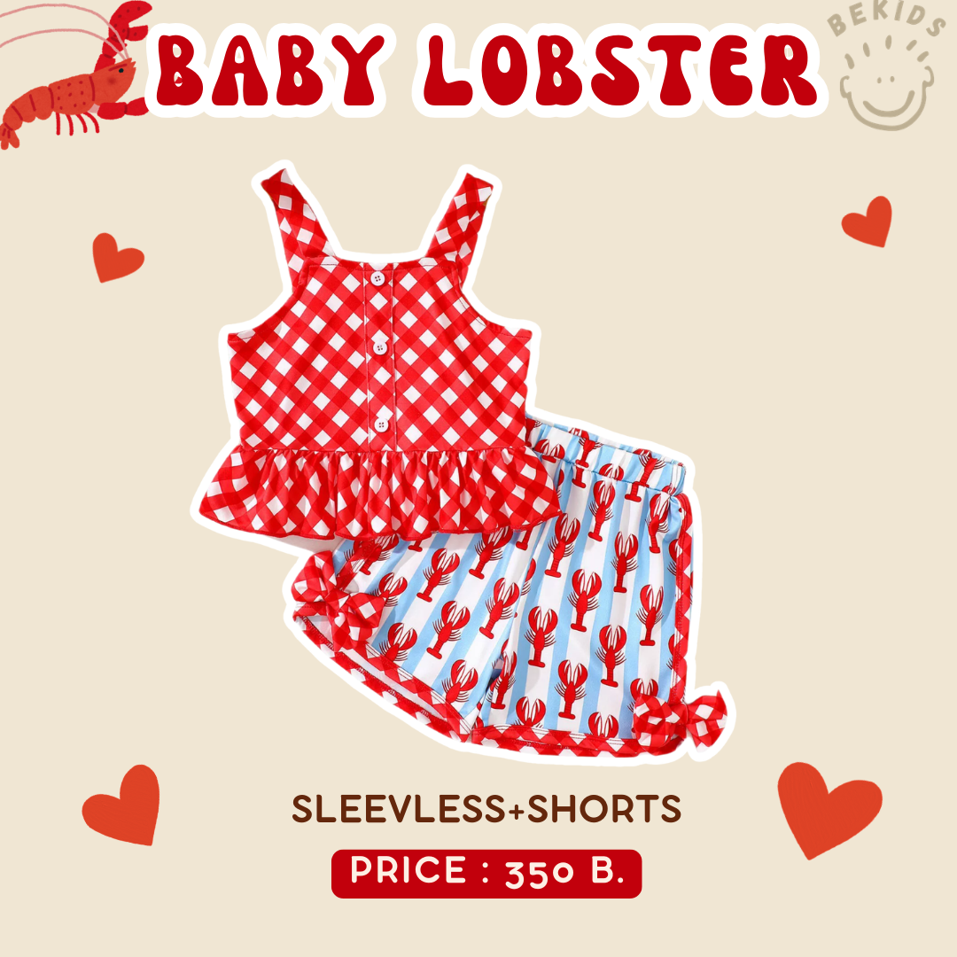 Sleeveless+Shorts Lobster