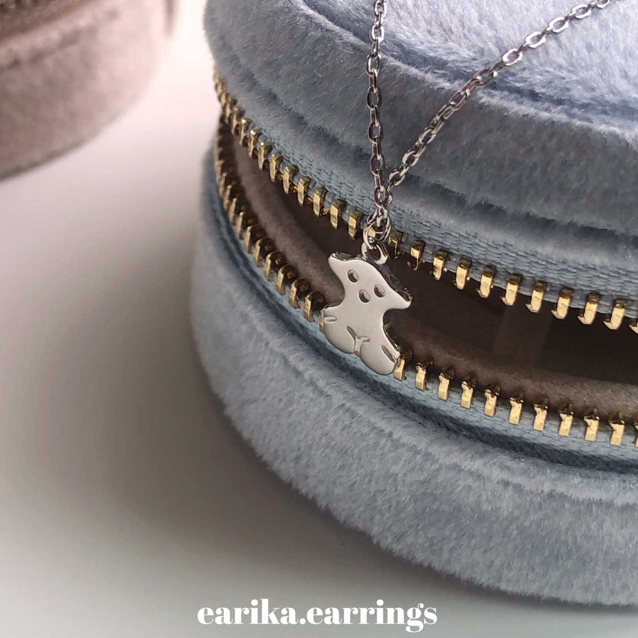 earika.earrings - grizzly necklace สร้อยคอเงินแท้จี้น้องหมี S92.5