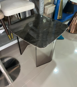 โต๊ะกลาง อะคริลิค ท็อปหินอ่อน 60x50H cm