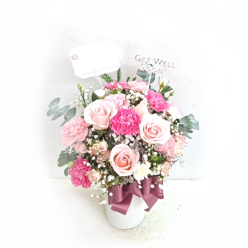 01342 แจกันดอกไม้รวม Vase of Mixed Flowers