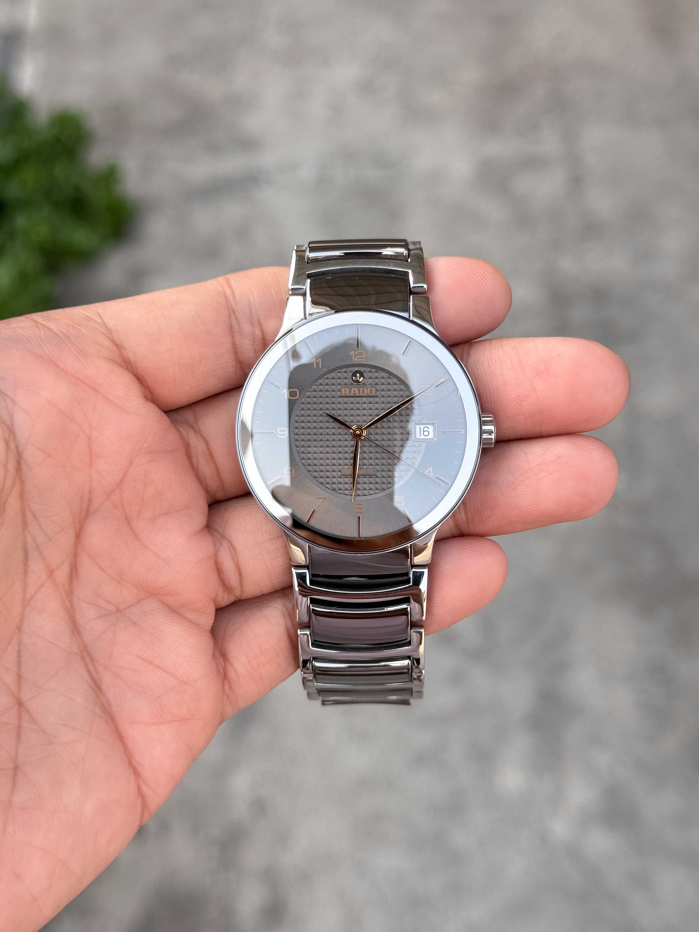Rado Centrix Ceramic Automatic King Size หน้าเทาดำ