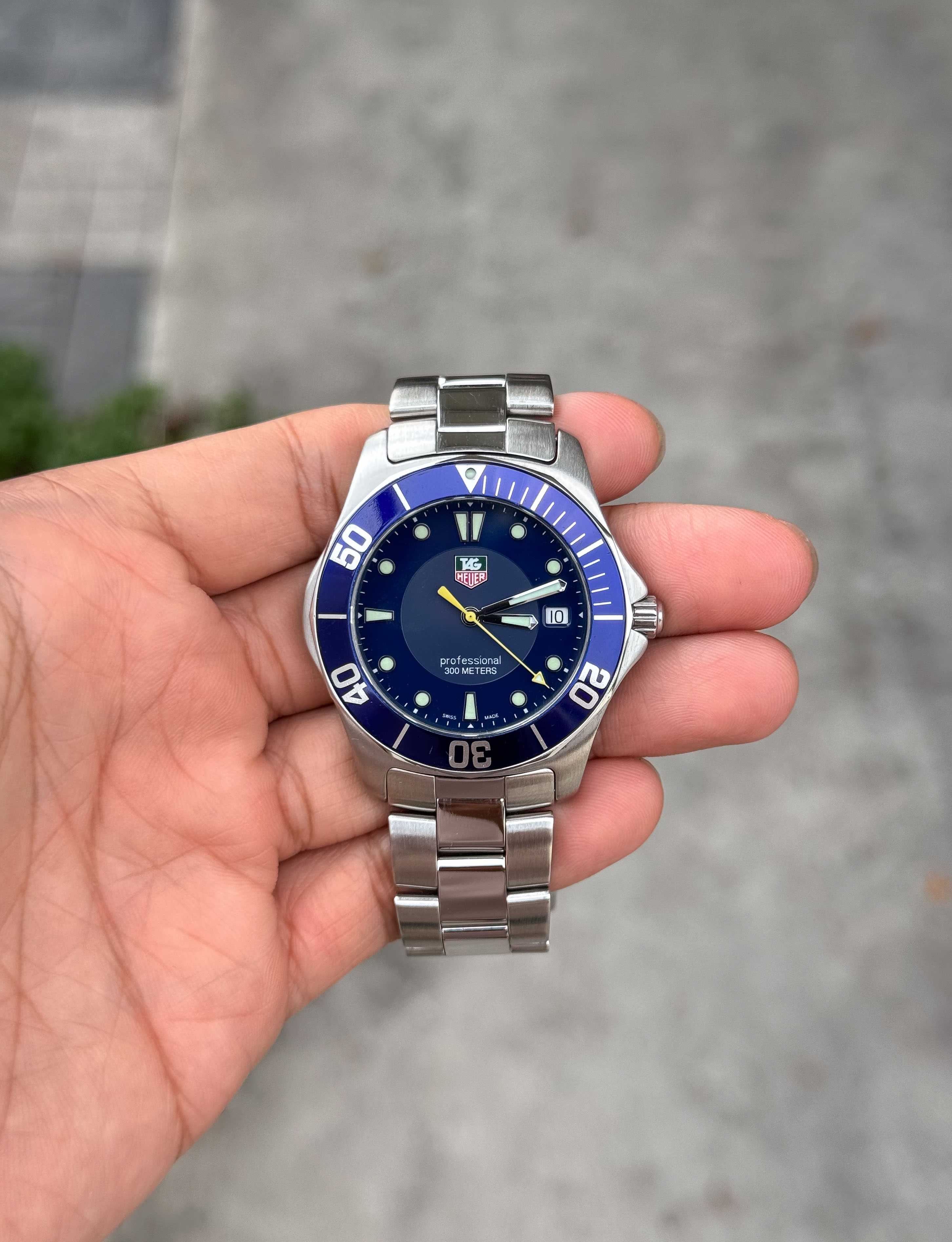 Tag Heuer Aquaracer King Size Quartz หน้าน้ำเงิน ขอบฟิล์ม