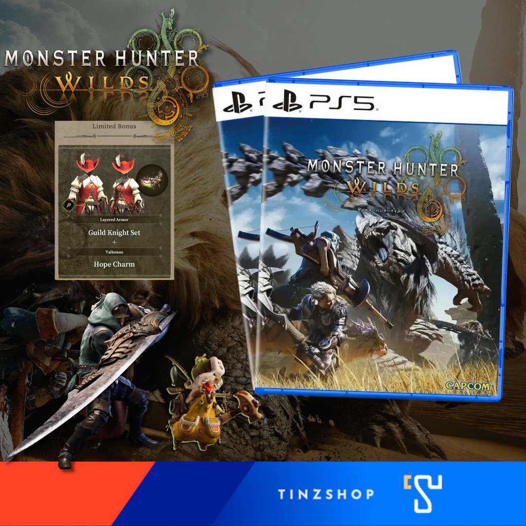 PlayStation5 PS5 Game Monster Hunter Wilds / Zone Asia เกมPS5 เกมใหม่พร้อมจัดส่ง